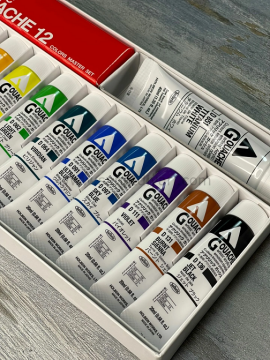 Holbein Akrilik Guaj Boya Seti 20 ml x 12 Renk