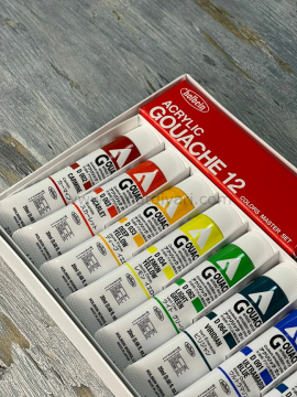 Holbein Akrilik Guaj Boya Seti 20 ml x 12 Renk