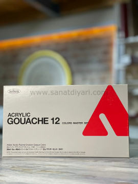 Holbein Akrilik Guaj Boya Seti 20 ml x 12 Renk