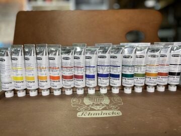 Schmincke Primacrylic Akrilik 35 ml Boya Set Ahşap Kutu 15x35 ml 73515