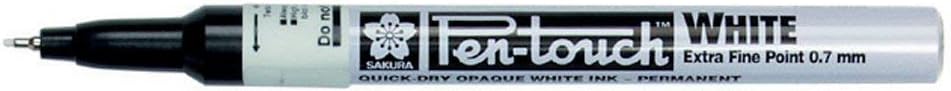 SAKURA PEN TOUCH KALEMİ EXTRA FINE WHİTE 0,7 MM