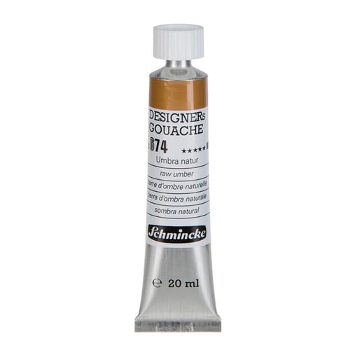Schmincke 674 Raw Umber HKS Designers' Gouache Boya 20 ml