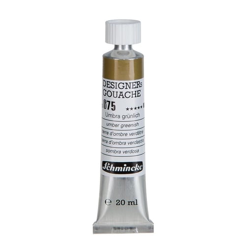 Schmincke 675 Umber Greenish HKS Designers' Gouache Boya 20 ml