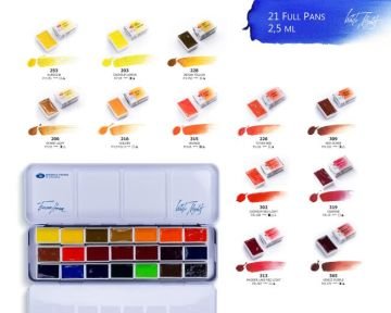 St. Petersburg White Nights Sulu Boya 21 Renk Metal Kutulu