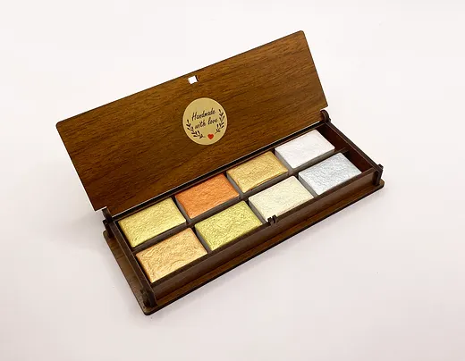 ŞemseArt TBS12 - 8'li Yaldız Tam Tava El Yapımı Sulu Boya Seti (201F,202F,203F,204F,212F,213F,216F,231F)