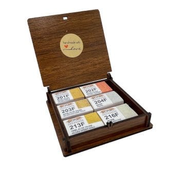 ŞemseArt TBS20 - 6'lı Yaldız Tam Tava El Yapımı Sulu Boya Seti (201F,202F,203F,204F,213F,216F)