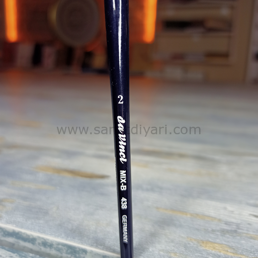 Da Vinci 438 Serisi Fırça No:2 cosmotop mix B yuvarlak sulu boya fırçası