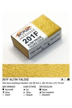 ŞemseArt No: 201F Altın Yaldız Tam Tava Sulu Boya