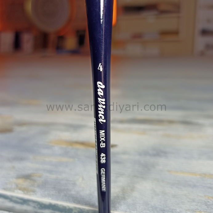 Da Vinci 438 Serisi Fırça No:4 cosmotop mix B yuvarlak sulu boya fırçası