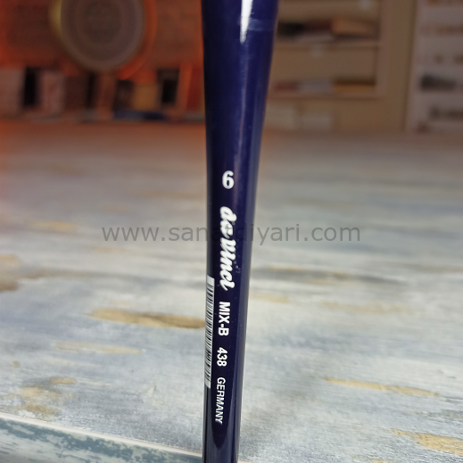 Da Vinci 438 Serisi Fırça No:6 cosmotop mix B yuvarlak sulu boya fırçası