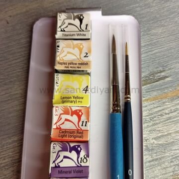 RENESANS Sulu Boya Travel Box 12 Renk 1/2