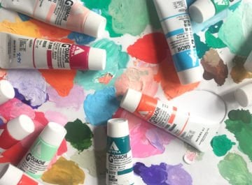 Holbein Akrilik Guaj Boya 20 ml - 24 Renk Set