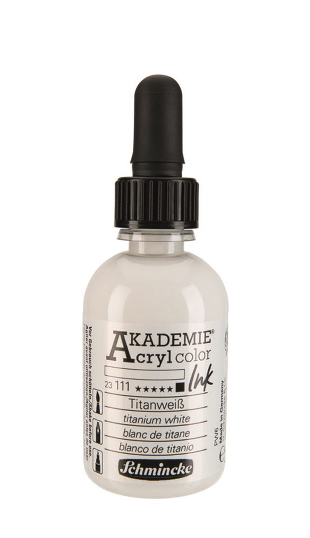 Schmincke Akademie acrylcolor Akrilik Mürekkep 50 ml 111 titanium white