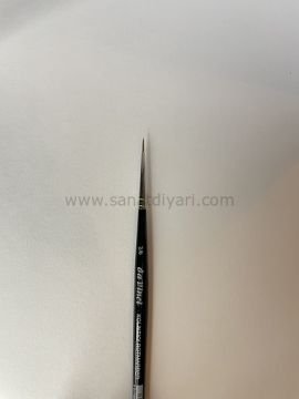 Da Vinci 36 Serisi Fırça No:2/0 Kolinsky Kızıl Samur Kılı Yuvarlak Sulu Boya Fırçası