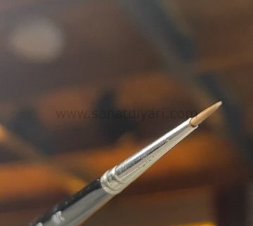 Da Vinci 36 Serisi Fırça No:2/0 Kolinsky Kızıl Samur Kılı Yuvarlak Sulu Boya Fırçası