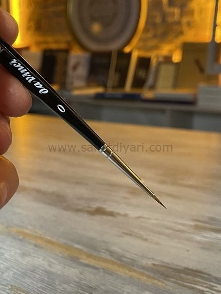 Da Vinci 36 Serisi Fırça No:0 Kolinsky Kızıl Samur Kılı Yuvarlak Sulu Boya Fırçası