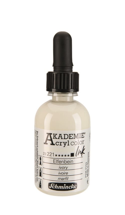 Schmincke Akademie acrylcolor Akrilik Mürekkep 50 ml 221 ivory