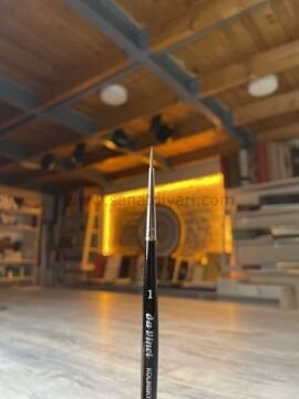 Da Vinci 36 Serisi Fırça No:1 Kolinsky Kızıl Samur Kılı Yuvarlak Sulu Boya Fırçası