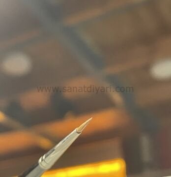 Da Vinci 36 Serisi Fırça No:1 Kolinsky Kızıl Samur Kılı Yuvarlak Sulu Boya Fırçası