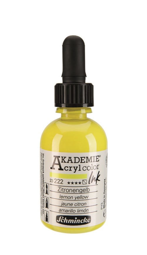 Schmincke Akademie acrylcolor Akrilik Mürekkep 50 ml 222 lemon yellow