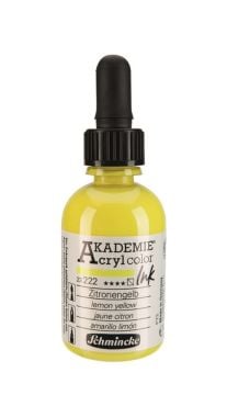Schmincke Akademie acrylcolor Akrilik Mürekkep 50 ml 222 lemon yellow