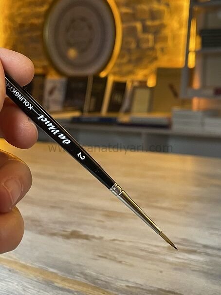 Da Vinci 36 Serisi Fırça No:2 Kolinsky Kızıl Samur Kılı Yuvarlak Sulu Boya Fırçası