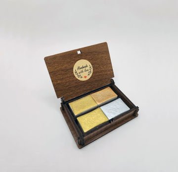 ŞemseArt TBS15 - 4'lü Galata Yaldız Tam Tava El Yapımı Sulu Boya Seti (201F,212F,213F,231F)