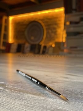 Da Vinci 36 Serisi Fırça No:3 Kolinsky Kızıl Samur Kılı Yuvarlak Sulu Boya Fırçası