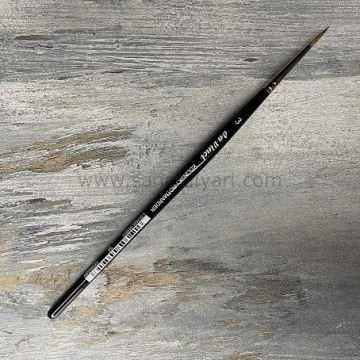 Da Vinci 36 Serisi Fırça No:3 Kolinsky Kızıl Samur Kılı Yuvarlak Sulu Boya Fırçası