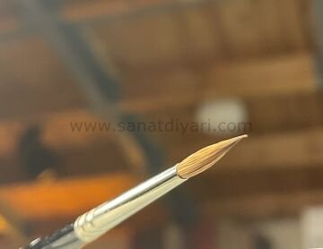 Da Vinci 36 Serisi Fırça No:4 Kolinsky Kızıl Samur Kılı Yuvarlak Sulu Boya Fırçası