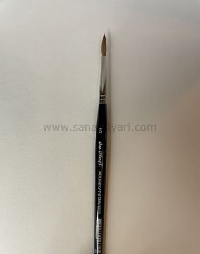 Da Vinci 36 Serisi Fırça No:5 Kolinsky Kızıl Samur Kılı Yuvarlak Sulu Boya Fırçası
