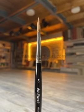 Da Vinci 36 Serisi Fırça No:5 Kolinsky Kızıl Samur Kılı Yuvarlak Sulu Boya Fırçası