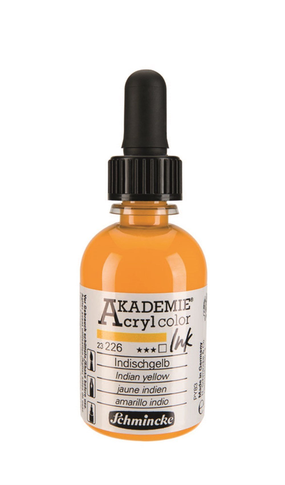 Schmincke Akademie acrylcolor Akrilik Mürekkep 50 ml 226 indian yellow