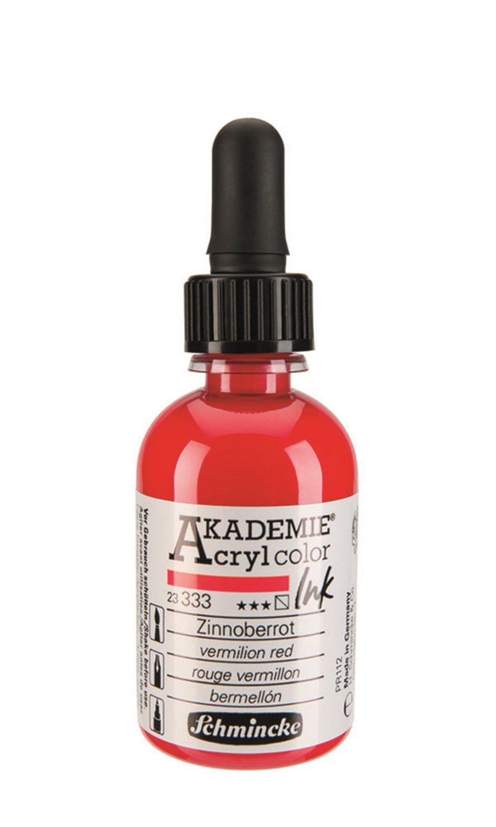 Schmincke Akademie acrylcolor Akrilik Mürekkep 50 ml 333 vermilion red