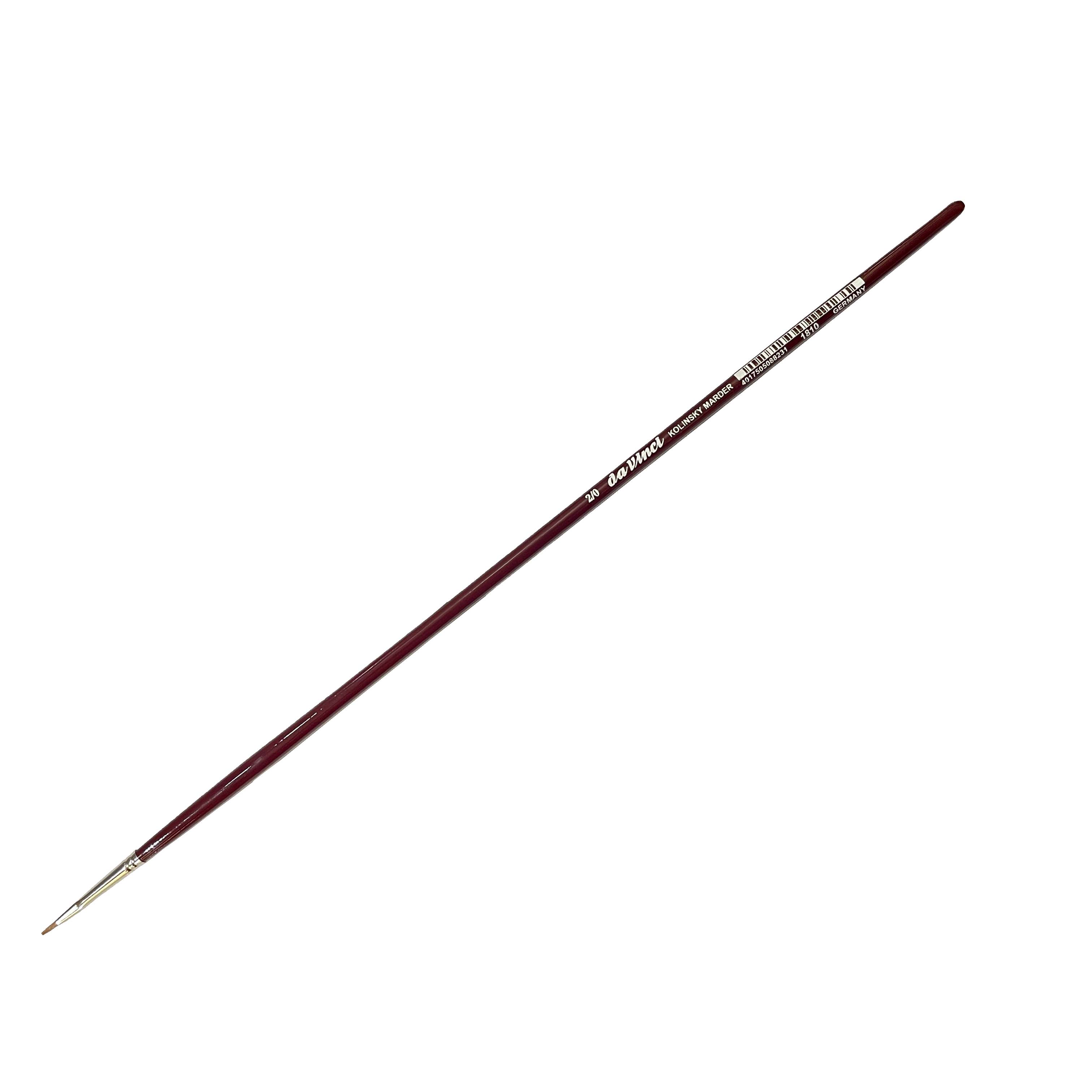 Da Vinci Seri 1810 No:2/0 Kolinsky Kızıl Samur Kılı Düz Yağlı Boya Fırçası