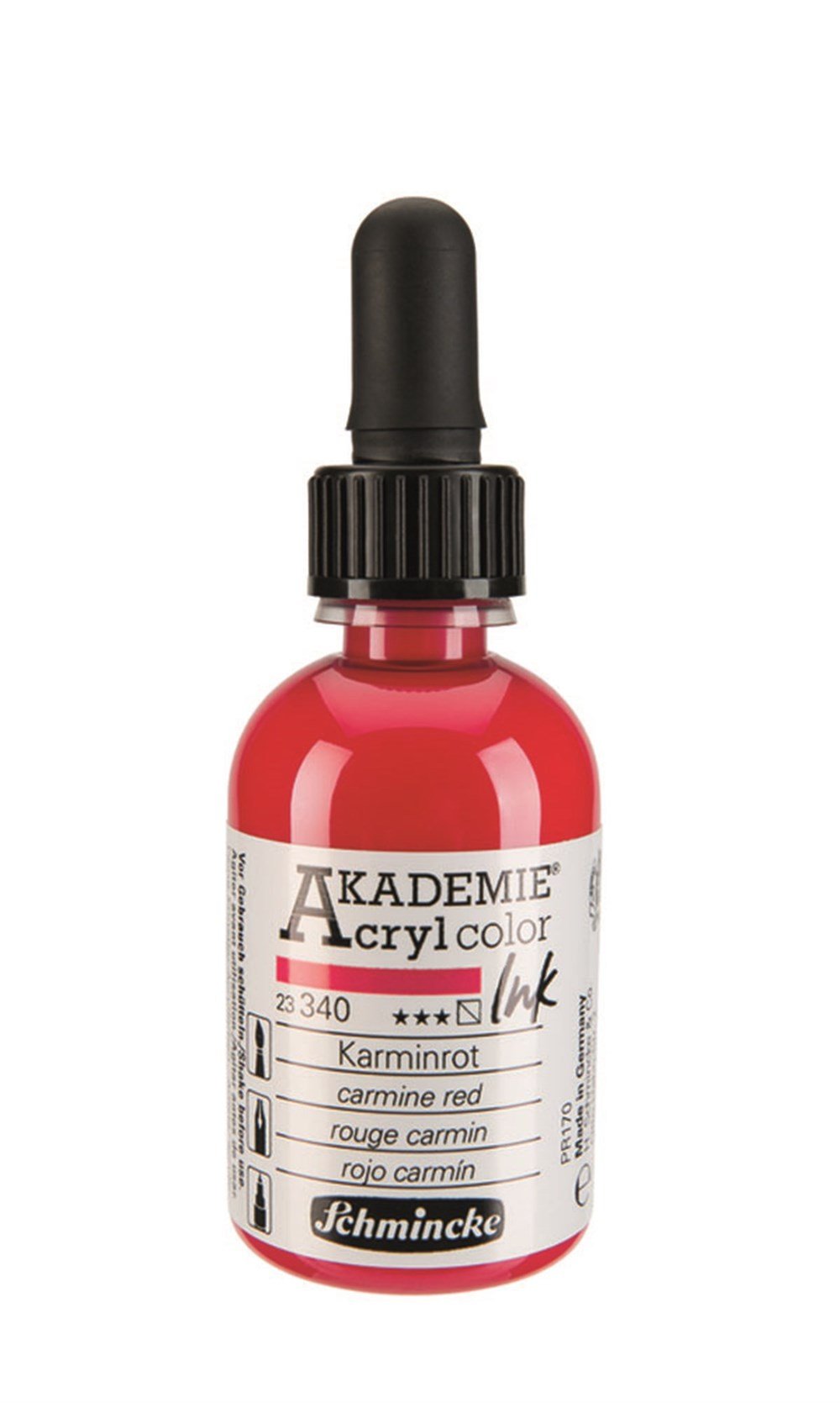 Schmincke Akademie acrylcolor Akrilik Mürekkep 50 ml 340 carmine red