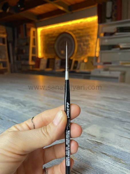 Da Vinci micro seri 100 tezhip ve minyatür detay fırçası no:10/0
