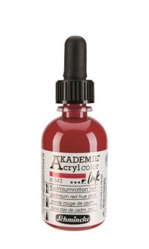 Schmincke Akademie acrylcolor Akrilik Mürekkep 50 ml 341 cadmium red hue dark