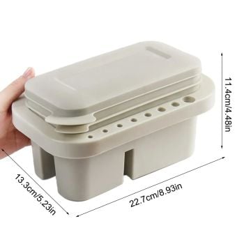 Gvn Art 15 Godeli Paletli Fırça Yıkama Kabı 23x15x9 cm DC-704