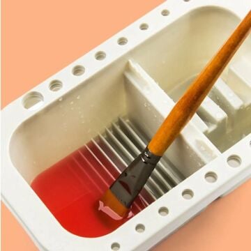 Gvn Art 15 Godeli Paletli Fırça Yıkama Kabı 23x15x9 cm DC-704