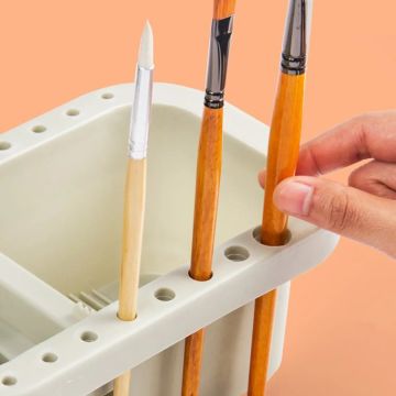 Gvn Art 15 Godeli Paletli Fırça Yıkama Kabı 23x15x9 cm DC-704