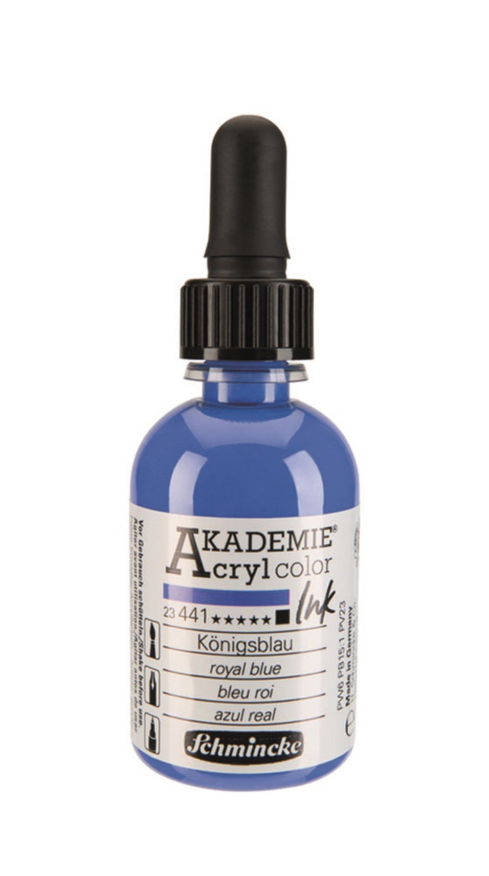 Schmincke Akademie acrylcolor Akrilik Mürekkep 50 ml 441 royal blue