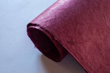 Tiryakiart Aharsız El Yapımı Asitsiz Nepal Kağıdı 70x100 cm 23 Bordeaux