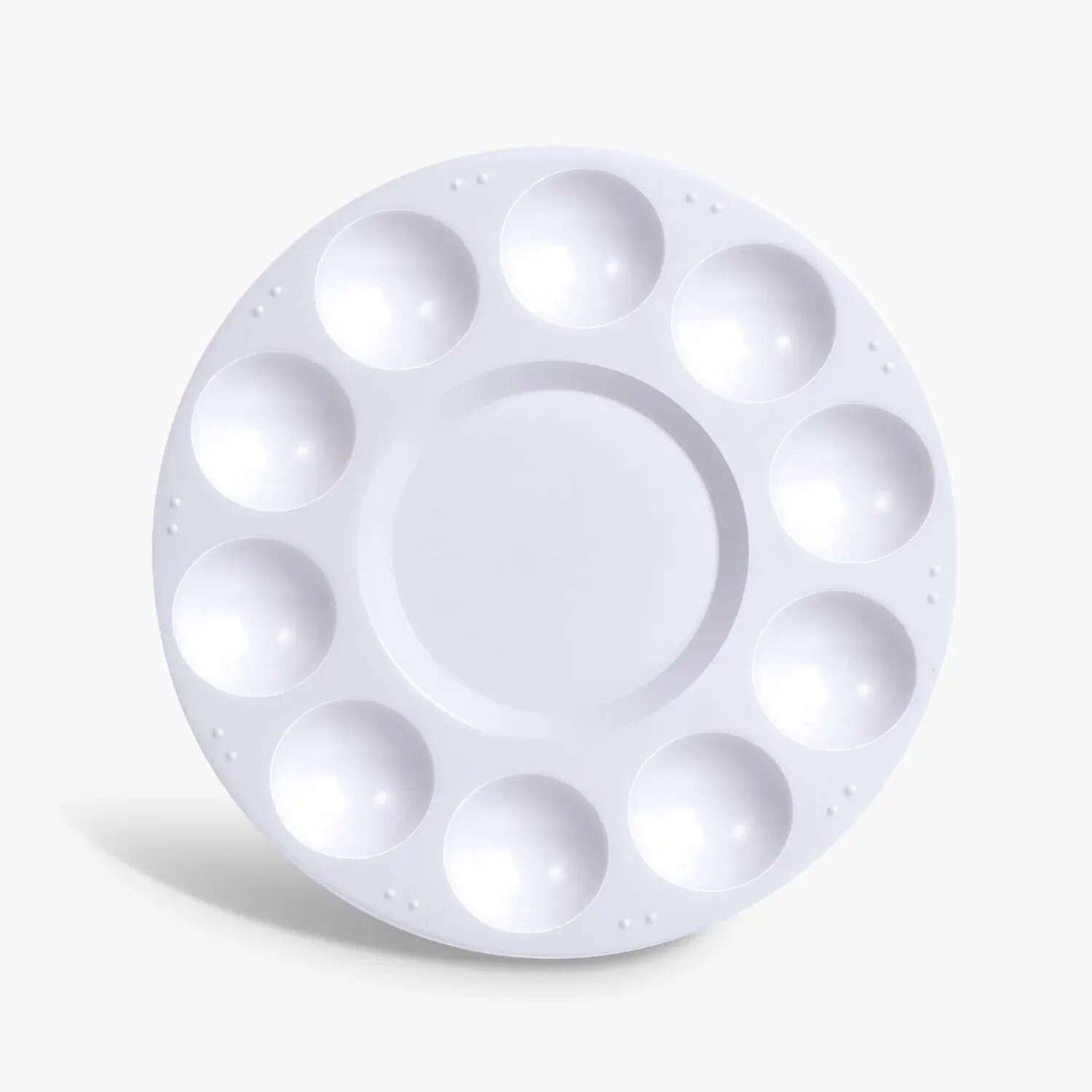 Gvn Art Plastik Yuvarlak Palet 10 Godeli 17cm F0071