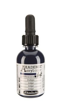 Schmincke Akademie acrylcolor Akrilik Mürekkep 50 ml 444 indigo