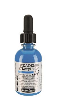 Schmincke Akademie acrylcolor Akrilik Mürekkep 50 ml 446 primary blue cyan