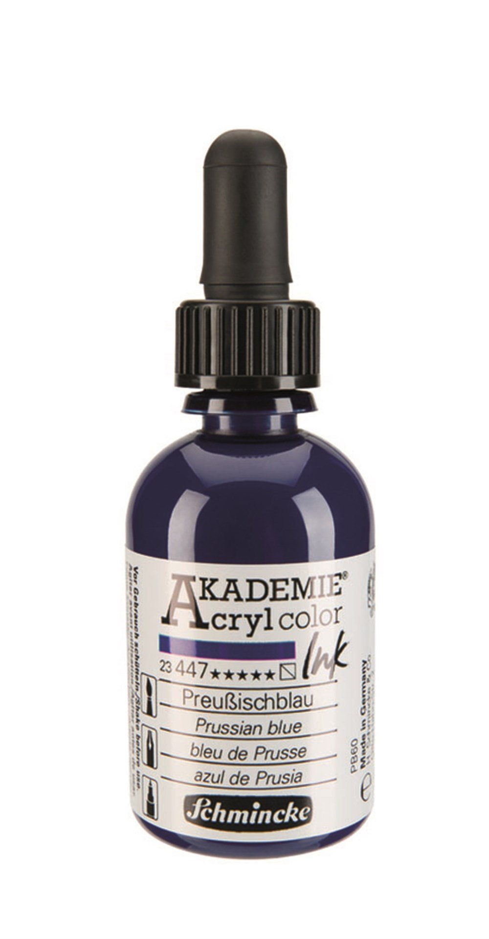 Schmincke Akademie acrylcolor Akrilik Mürekkep 50 ml 447 prussian blue