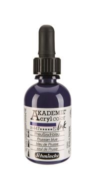 Schmincke Akademie acrylcolor Akrilik Mürekkep 50 ml 447 prussian blue