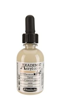 Schmincke Akademie acrylcolor Akrilik Mürekkep 50 ml 660 buff titanium deep