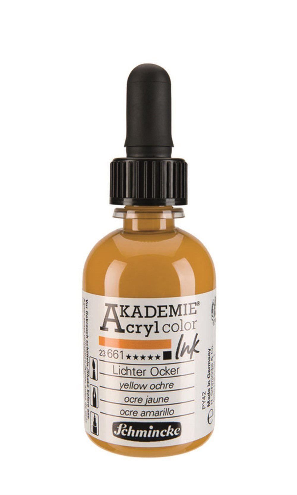 Schmincke Akademie acrylcolor Akrilik Mürekkep 50 ml 661 yellow ochre